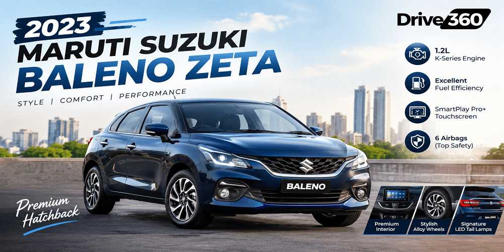 Maruti Suzuki Baleno Zeta Price, Features, Specs & Images